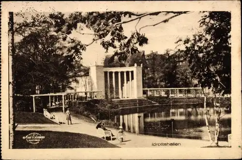 Ak Göteborg Schweden, Jubileumsutställningen 1923, Idrottshallen