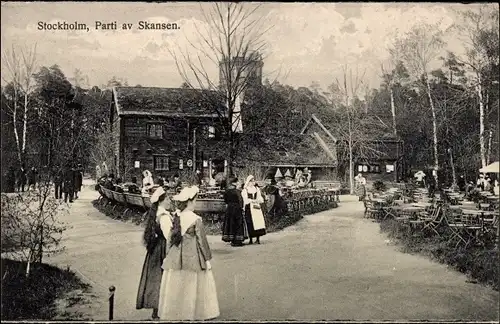 Ak Stockholm Schweden, Parti av Skansen