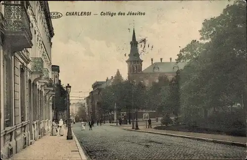 Ak Charleroi Wallonien Hennegau, College des Jesuites