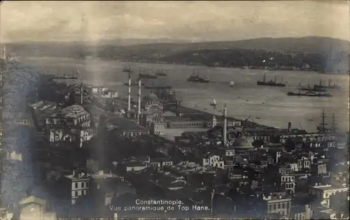 Ak Konstantinopel Istanbul Türkei, Panoramablick, Top Hane