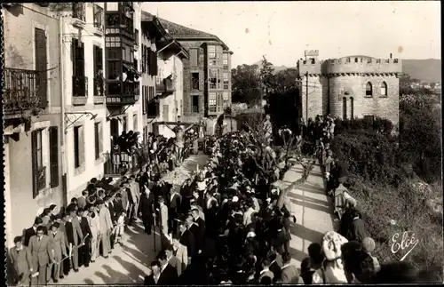 Ak Hondarribia Fuenterrabia Baskenland, La Procession du Vendredi Saint