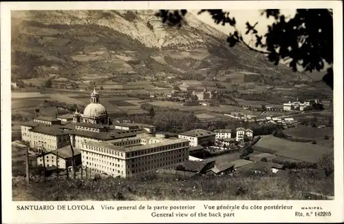 Ak Loyola Baskenland Spanien, Santuario de Loyola, Vista general de la parte posterior