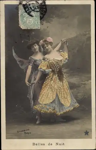 Ak Belles de Nuit, Tänzerinnen in Kostümen