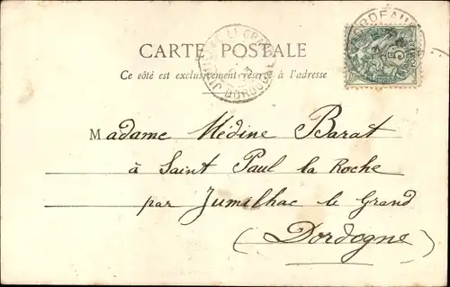 Ak Editions Bergeret, Lecon de Cake Walk, le Passement, Tänzer