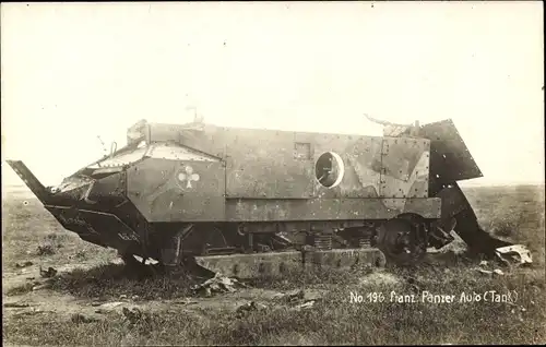 Ak  Franz. Panzer Auto Tank, I. WK