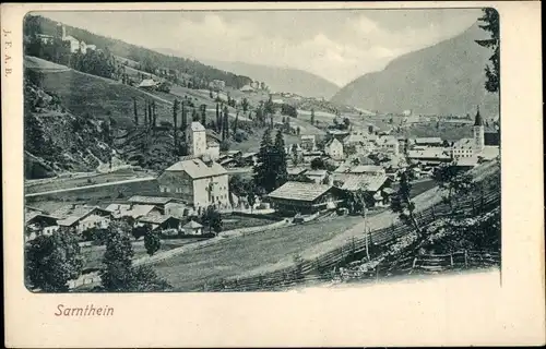 Ak Sarnthein Sarentino bei Bozen Südtirol, Gesamtansicht