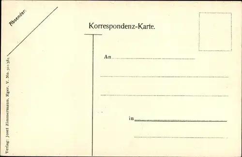 Ak Cheb Eger Region Karlsbad, Stöckl, Handlung Wilhelm Müller