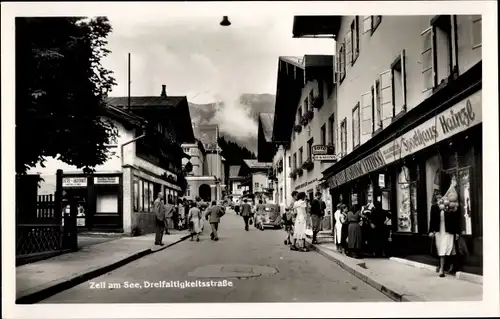 Ak Zell am See Salzburg Österreich, Dreifaltigkeitsstraße