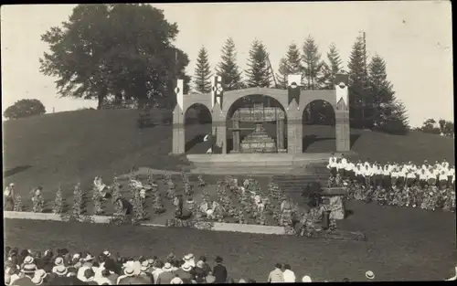 Ak Saint Aubin Sauges Kanton Neuenburg, Fete de la Vigne 1925