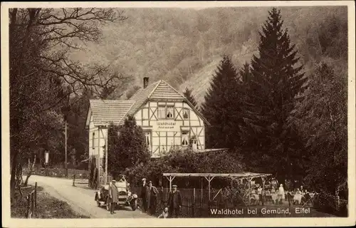 Ak Gemünd Schleiden in der Eifel, Waldhotel bei der Urfttalsperre