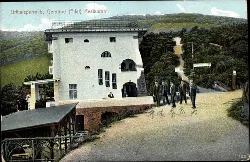 Ak Gemünd Schleiden in der Eifel, Restaurant an der Urfttalsperre