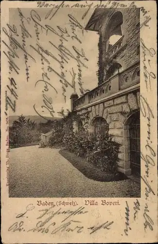 Ak Baden Kanton Aargau Schweiz, Villa Boveri