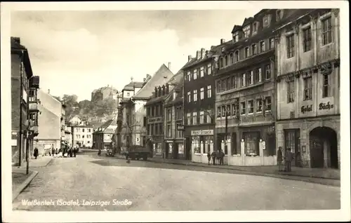 Ak Weißenfels an der Saale, Leipziger Straße, Hotel