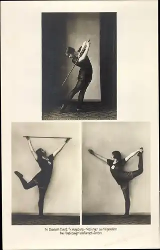 Foto Elisabeth Clauß, TV Augsburg, Stabübungen