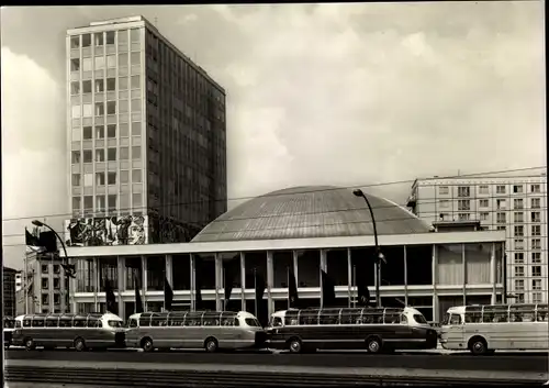 Ak Berlin Mitte, Haus des Lehrers, Kongresshalle, Busse