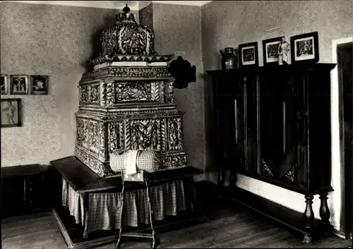 Ak Frohnau Annaberg Buchholz im Erzgebirge, Frohnauer Hammer, Kamin Ecke