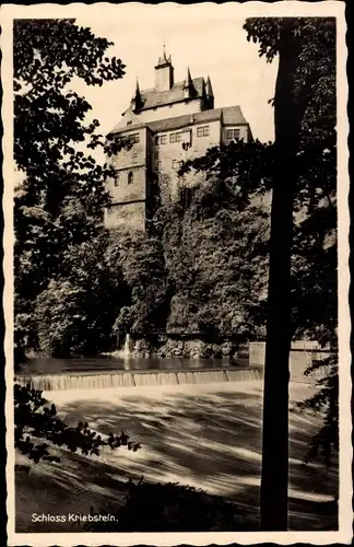 Ak Kriebstein Sachsen, Schloss Kriebstein, Wehr