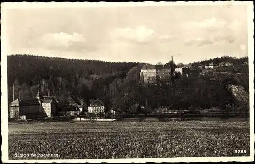 Ak Frankenberg in Sachsen, Schloss Sachsenburg