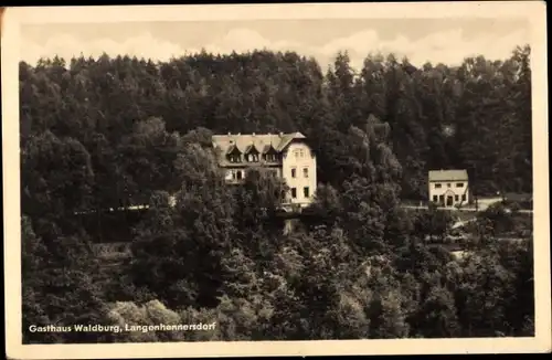 Ak Langenhennersdorf Bad Gottleuba in Sachsen, Gasthaus Waldburg