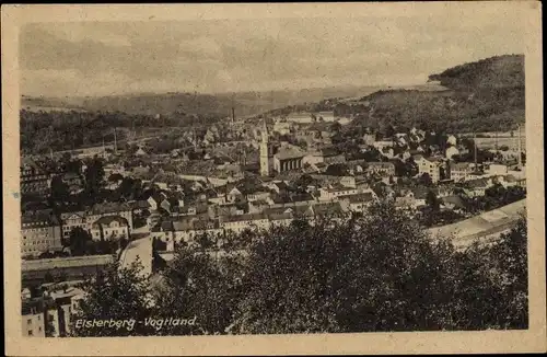 Ak Elsterberg an der Weißen Elster Vogtland, Panorama