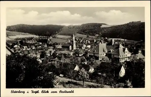 Ak Elsterberg im Vogtland, Panorama vom Stadtwald aus