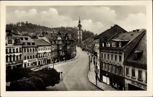 Ak Waldheim in Sachsen, Straßenpartie, Geschäfte