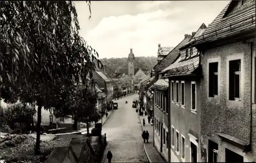 Ak Waldheim in Sachsen, Straßenpartie, Wohnhäuser