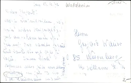 Ak Waldheim in Sachsen, Straßenpartie, Wohnhäuser