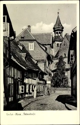 Ak Goslar am Harz, Peterstraße