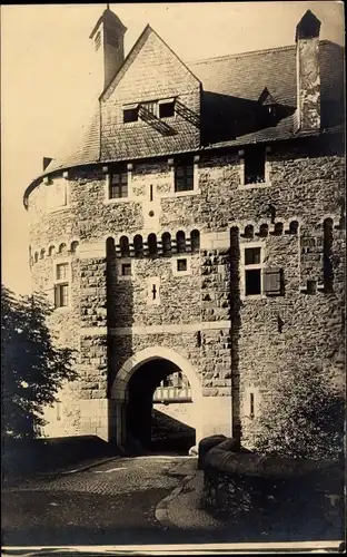 Ak Burg an der Wupper Solingen, Schloss Burg, Grabentor