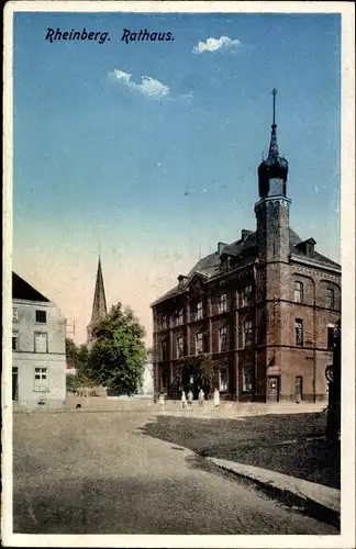 Ak Rheinberg am Niederrhein, Rathaus