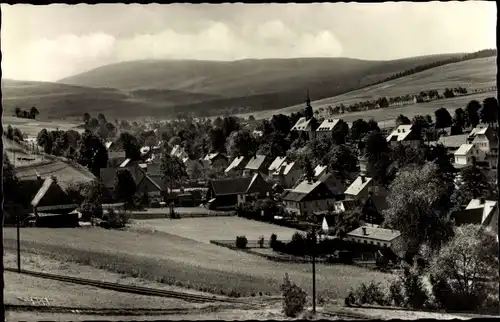 Ak Neudorf Sehmatal im Erzgebirge, Panorama