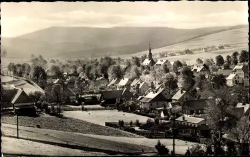 Ak Neudorf Sehmatal im Erzgebirge, Blick auf den Ort mit Umgebung