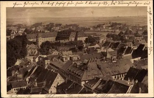 Ak Freiberg in Sachsen, Blick vom Petersturm nach Schloss Freudenstein