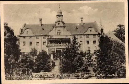 Ak Helbigsdorf Mulda im Erzgebirge, Schloss, Volksheilbad