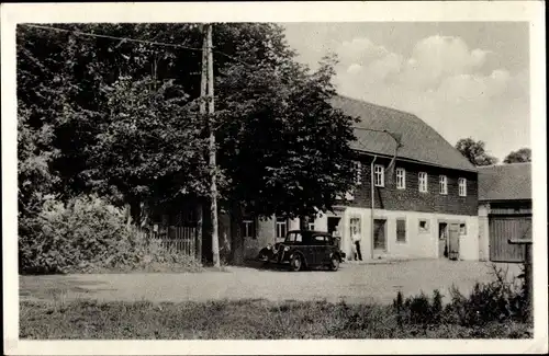 Ak Kleinbobritzsch Frauenstein im Erzgebirge, Gasthof u. Materialwarenhandlung Martin Weichelt