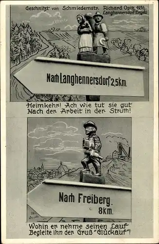 Ak Langhennersdorf Oberschöna in Sachsen, 50 jähriges Schulfest mit Heimattreffen am 25.-27.07.1936