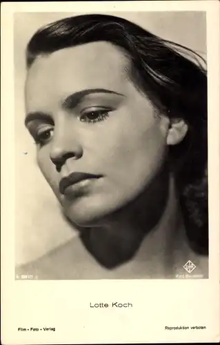 Ak Schauspielerin Lotte Koch, Portrait, Ufa Film