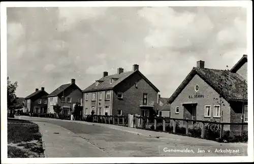 Ak Genemuiden Overijssel Niederlande, Jan v. Arkelstraat, O. L. School