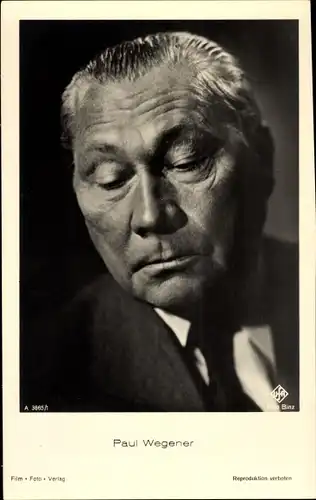 Ak Schauspieler Paul Wegener, Portrait