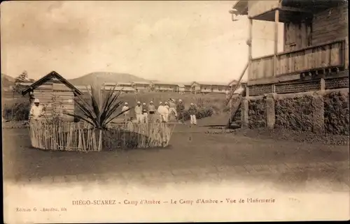 Ak Diego Suarez Antsiranana Madagaskar, Camp d'Ambre, Vue de l'Infirmerie