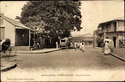 Ak Diego Suarez Antsiranana Madagaskar, Rue de la Poste