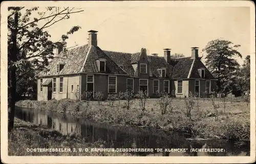 Ak Oosterhesselen Drenthe Niederlande, J. V. O. Kamphuis, Jeugdherberg De Klencke