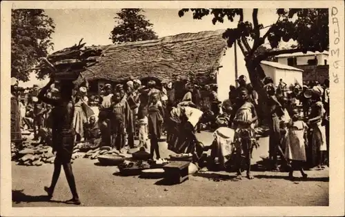 Ak Malanville Benin, Scene du Marche