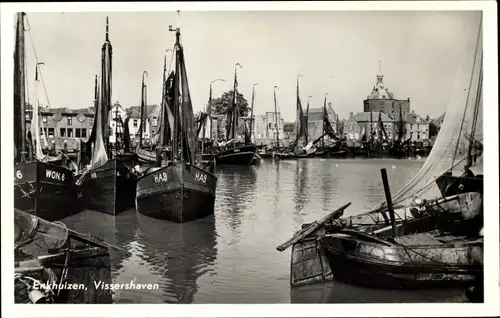 Ak Enkhuizen Nordholland Niederlande, Vissershaven