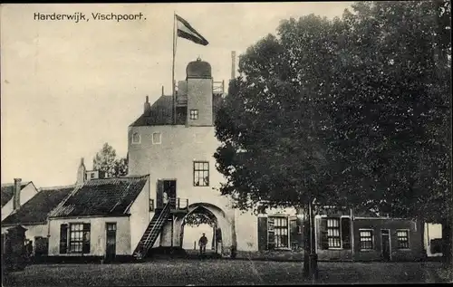 Ak Harderwijk Gelderland, Vischpoort