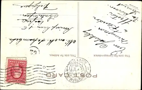 Ak New York City USA, Trinity Church