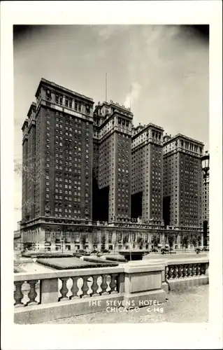 Ak Chicago Illinois USA, The Stevens Hotel