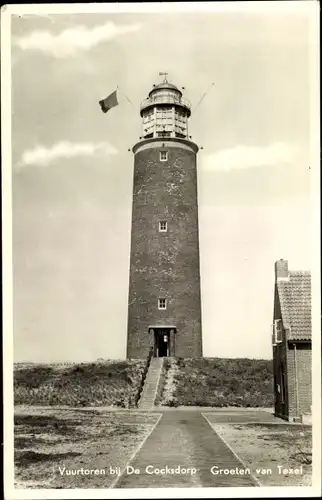 Ak De Cocksdorp Texel Nordholland Niederlande, Vuurtoren, Leuchtturm