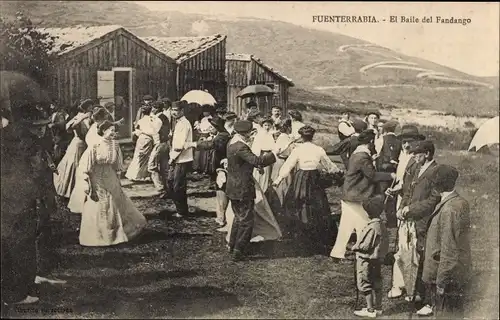 Ak Hondarribia Fuenterrabia Baskenland, El Baile del Fandango